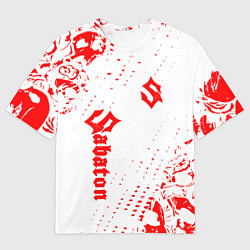 Мужская футболка оверсайз Сабатон