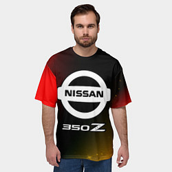 Футболка оверсайз мужская 350 Z Звезды, цвет: 3D-принт — фото 2