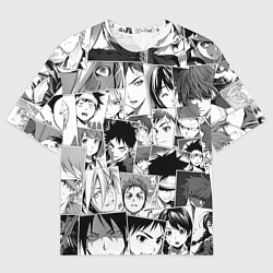 Мужская футболка оверсайз Повар боец Сома pattern