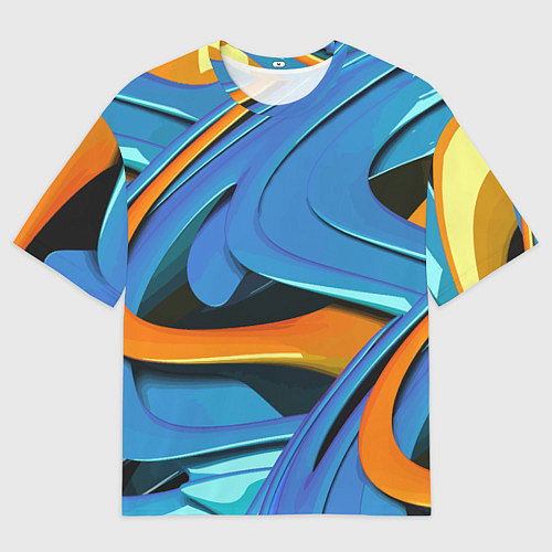 Мужская футболка оверсайз Abstraction Fashion 2037 / 3D-принт – фото 1