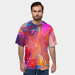 Футболка оверсайз мужская Сочные краски, цвет: 3D-принт — фото 2