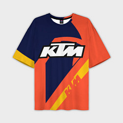 Футболка оверсайз мужская KTM VINTAGE SPORTWEAR, цвет: 3D-принт