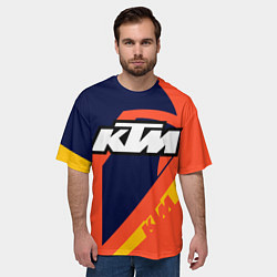Футболка оверсайз мужская KTM VINTAGE SPORTWEAR, цвет: 3D-принт — фото 2