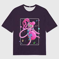 Мужская футболка оверсайз POPPY PLAYTIME - Mommy long legs