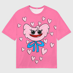 Футболка оверсайз мужская POPPY PLAYTIME - KISSY MISSY, цвет: 3D-принт