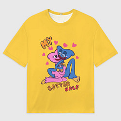 Мужская футболка оверсайз POPPY PLAYTIME MY BETTER HALF