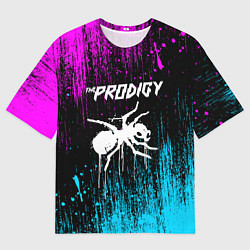 Мужская футболка оверсайз The prodigy neon