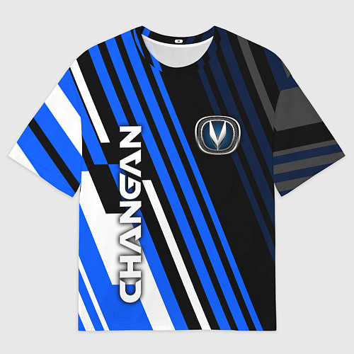 Мужская футболка оверсайз CHANGAN - ЛИНИИ ЧАНГАН / 3D-принт – фото 1