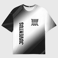 Футболка оверсайз мужская JUVENTUS Juventus Градиент, цвет: 3D-принт