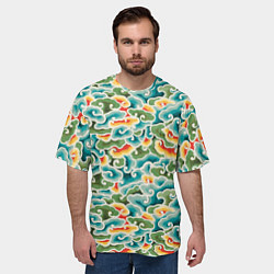 Футболка оверсайз мужская Восточные мотивы, цвет: 3D-принт — фото 2