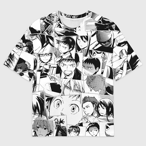 Мужская футболка оверсайз Durarara pattern / 3D-принт – фото 1