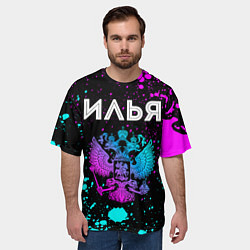 Футболка оверсайз мужская Илья Россия, цвет: 3D-принт — фото 2