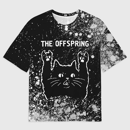 Мужская футболка оверсайз The Offspring Rock Cat / 3D-принт – фото 1