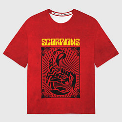 Футболка оверсайз мужская Scorpions Rock Believer, цвет: 3D-принт