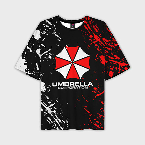 Мужская футболка оверсайз Umbrella Corporation Resident Evil / 3D-принт – фото 1