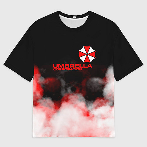 Мужская футболка оверсайз Umbrella Corporation туман / 3D-принт – фото 1