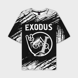 Мужская футболка оверсайз Exodus КОТ Краски