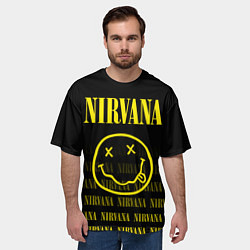 Футболка оверсайз мужская Smile Nirvana, цвет: 3D-принт — фото 2