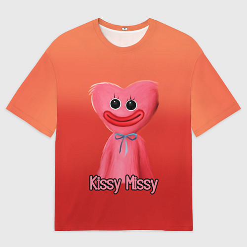 Мужская футболка оверсайз КИССИ МИССИ KISSY MISSY / 3D-принт – фото 1