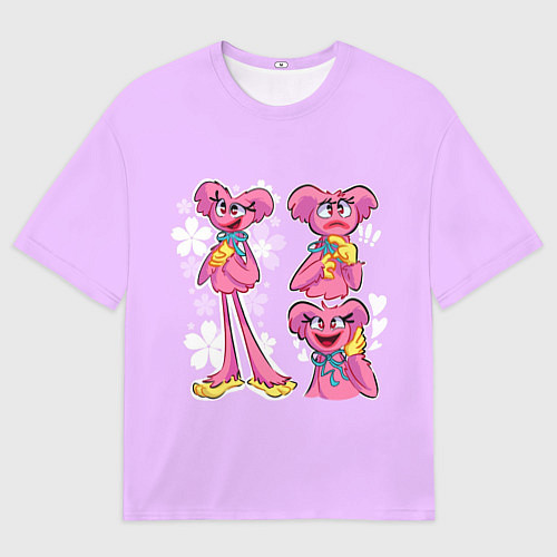 Мужская футболка оверсайз РАЗНАЯ КИССИ МИССИ KISSY MISSY / 3D-принт – фото 1