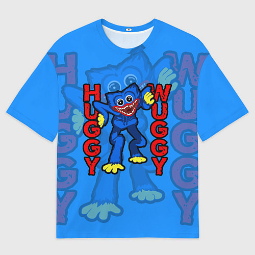 Мужская футболка оверсайз Хагги Вагги Поппи Плейтайм Haggy Waggy / 3D-принт – фото 1