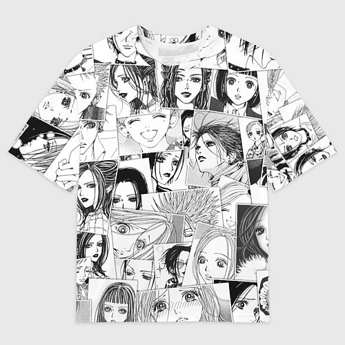 Мужская футболка оверсайз Nana pattern / 3D-принт – фото 1