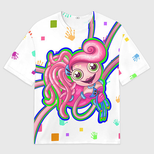 Мужская футболка оверсайз Мама длинные ноги / 3D-принт – фото 1