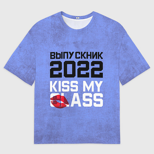 Мужская футболка оверсайз Выпускник 2022! / 3D-принт – фото 1