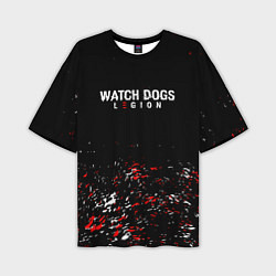Футболка оверсайз мужская Watch Dogs 2 Брызги красок, цвет: 3D-принт