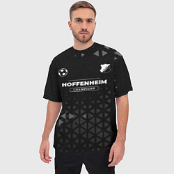 Футболка оверсайз мужская Hoffenheim Форма Champions, цвет: 3D-принт — фото 2