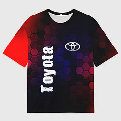 Футболка оверсайз мужская ТОЙОТА Toyota Графика, цвет: 3D-принт