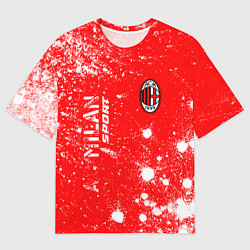 Футболка оверсайз мужская AC MILAN AC Milan Sport Арт, цвет: 3D-принт