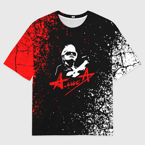 Мужская футболка оверсайз Alisa алиса кинчев / 3D-принт – фото 1