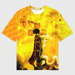 Мужская футболка оверсайз ПЛАМЕННАЯ БРИГАДА ПОЖАРНЫХ, FIRE FORCE