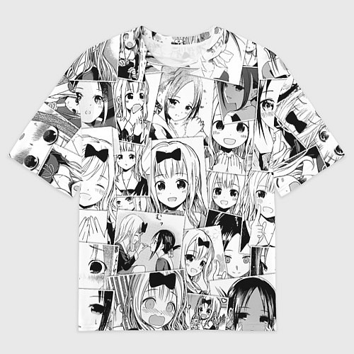 Мужская футболка оверсайз Госпожа Кагуя паттерн / 3D-принт – фото 1