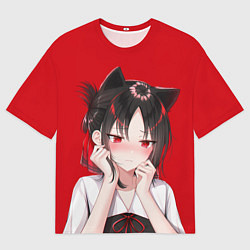Футболка оверсайз мужская Грустная Кагуя, цвет: 3D-принт