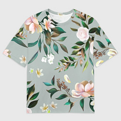 Футболка оверсайз мужская Цветы Цветочный Букет, цвет: 3D-принт