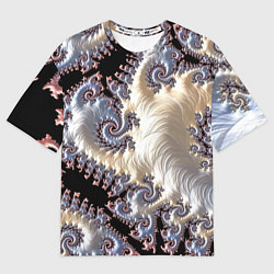 Футболка оверсайз мужская Авангардный фрактальный паттерн Avant-garde fracta, цвет: 3D-принт