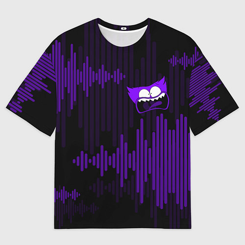 Мужская футболка оверсайз PurpleMini Huggy WuggyPoppy Playtime / 3D-принт – фото 1