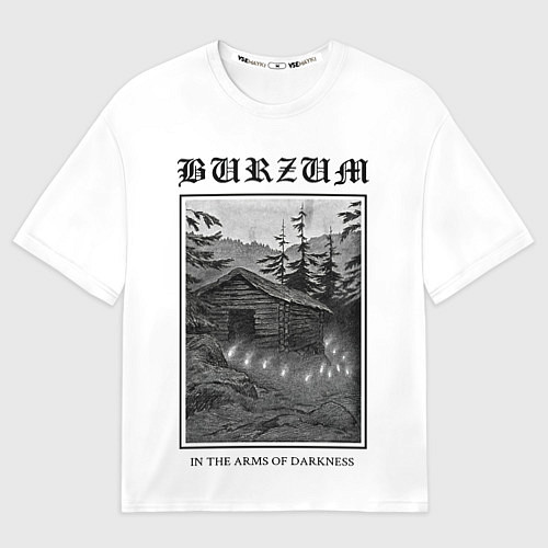 Мужская футболка оверсайз In the arms of darkness - Burzum / 3D-принт – фото 1