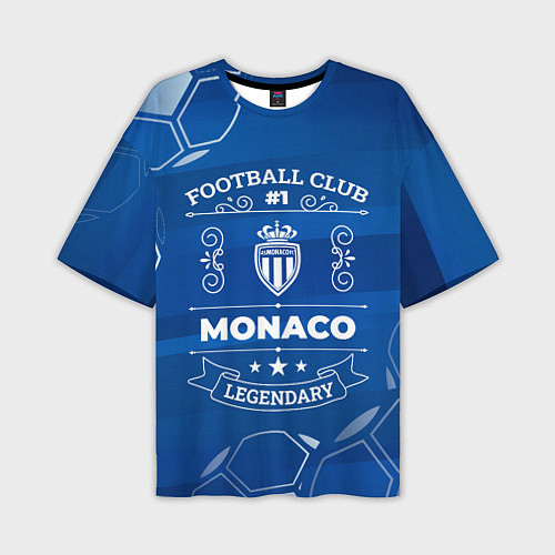 Мужская футболка оверсайз Monaco Football Club Number 1 / 3D-принт – фото 1