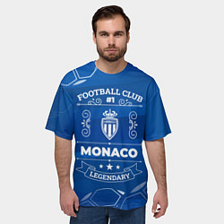 Футболка оверсайз мужская Monaco Football Club Number 1, цвет: 3D-принт — фото 2