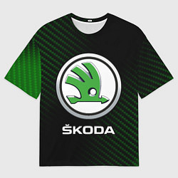 Мужская футболка оверсайз SKODA Карбон