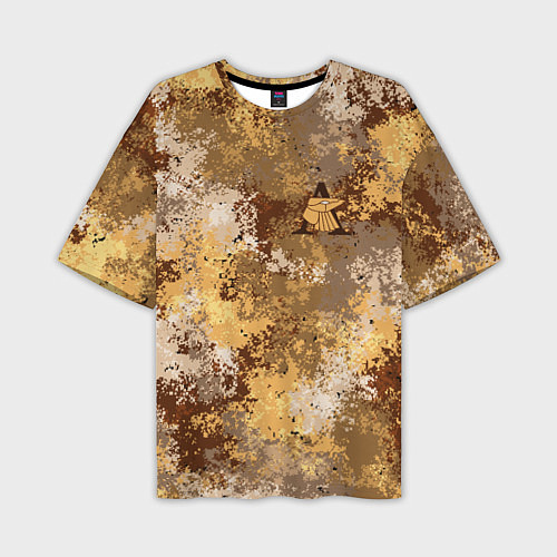 Мужская футболка оверсайз Дюна Атриды пустынный камуфляж / 3D-принт – фото 1
