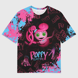 Мужская футболка оверсайз Mommy Poppy Playtime