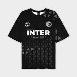 Мужская футболка оверсайз Inter Форма Champions
