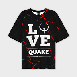 Мужская футболка оверсайз Quake Love Классика