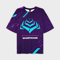 Мужская футболка оверсайз Warframe Gaming Neon