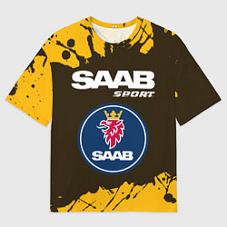 Футболка оверсайз мужская СААБ Sport - Краска, цвет: 3D-принт