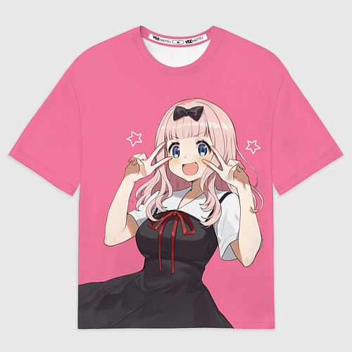 Мужская футболка оверсайз Чика на позитиве / 3D-принт – фото 1